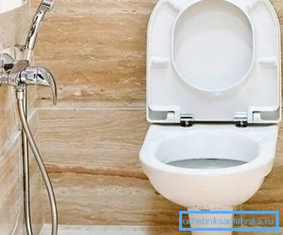 Photo hygienic mixer mounted on the wall Photo hygienic mixer mounted on the wall