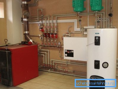 Photo boiler in the house. Photo boiler in the house.