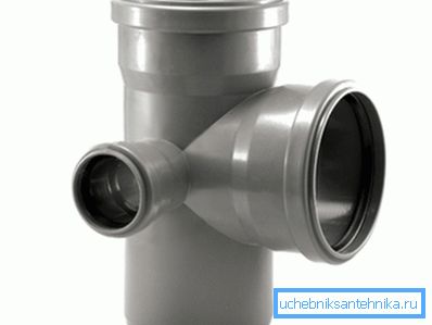 Photo cross with taps of different diameters