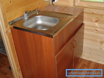 Photo of a kitchen sink in a country house Photo of a kitchen sink in a country house