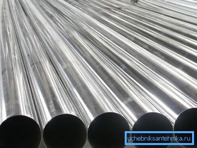 Photos of metal pipes for heating systems Photos of metal pipes for heating systems