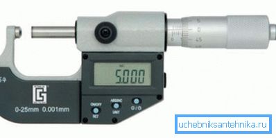 Photo micrometer for pipes Photo micrometer for pipes