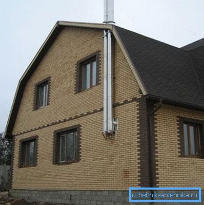 Photo of the outdoor chimney Photo of the outdoor chimney