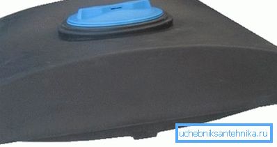 Photo of a flat tank for a summer shower Photo of a flat tank for a summer shower