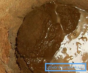 Photos of quicksand in the mine.