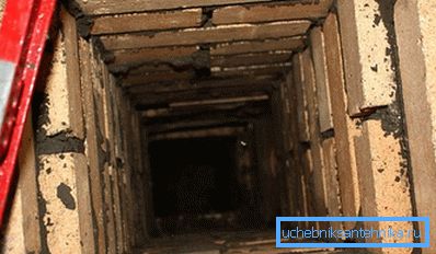 Photo of a primitive brick ventilation shaft Photo of a primitive brick ventilation shaft