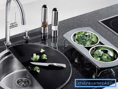 Photo of the sink in the kitchen. Photo of the sink in the kitchen.