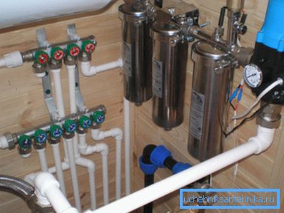 Photo of modern plumbing system Photo of modern plumbing system