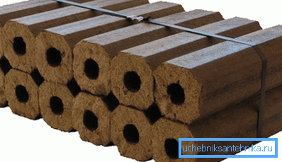 Photo fuel briquettes
