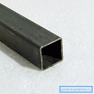 Photo tube with square cross section Photo tube with square cross section
