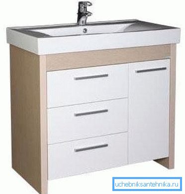 Photo cabinets with drawers.