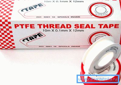FUM tape ensures reliable threaded connection FUM tape ensures reliable threaded connection