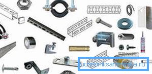 Fittings used to secure the ventilation channels Fittings used to secure the ventilation channels