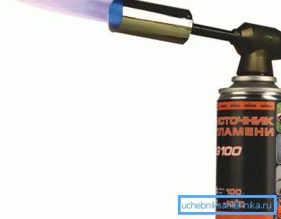 Gas burner with disposable balloon