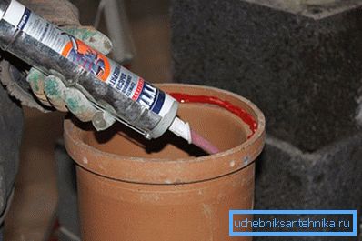 Use of sealant when joining chimneys Use of sealant when joining chimneys