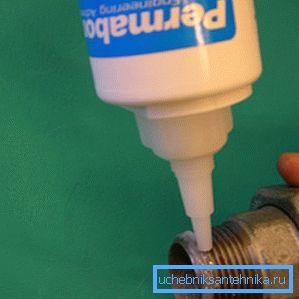 Sealant for threaded connections plumbing - convenient and easy Sealant for threaded connections plumbing - convenient and easy