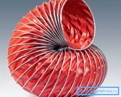 Flexible polymer pipe for industrial exhaust Flexible polymer pipe for industrial exhaust