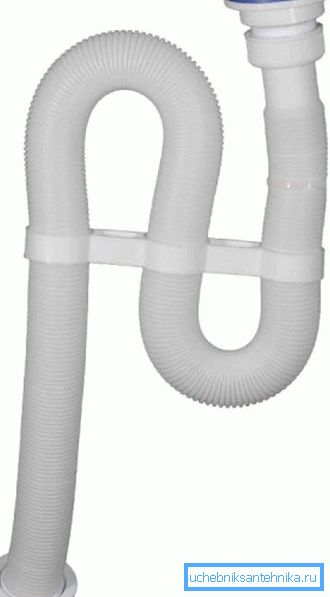Flexible pipe from sink to sewage corrugated type Flexible pipe from sink to sewage corrugated type