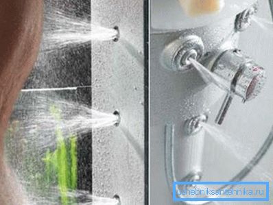 Hydromassage jets in action.