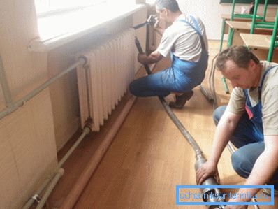 Hydropneumatic flushing of the heating system can be carried out without dismantling the radiators Hydropneumatic flushing of the heating system can be carried out without dismantling the radiators