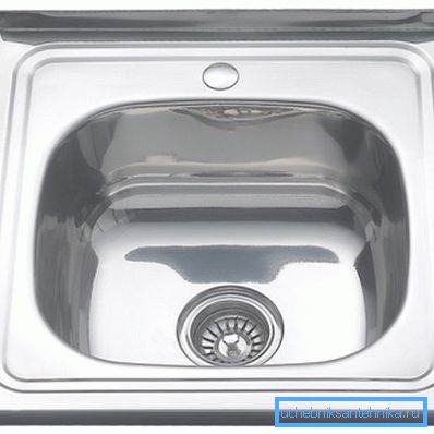 Glossy stainless steel invoice sink 500x500 Glossy stainless steel invoice sink 500x500