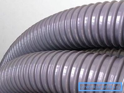 PVC corrugation - a great option for arranging the ventilation of country cottages PVC corrugation - a great option for arranging the ventilation of country cottages