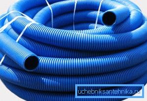 Corrugated flexible drainage pipe 160 in the bay Corrugated flexible drainage pipe 160 in the bay