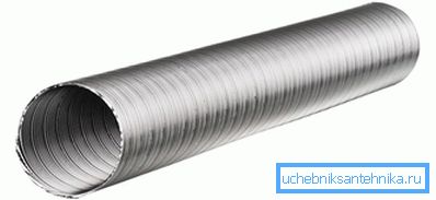 Corrugated semi-flexible pipe