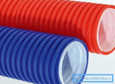 Corrugated protective pipes PND / PVD (double layer) Corrugated protective pipes PND / PVD (double layer)