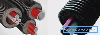 Corrugations can hold one or several tubes. Corrugations can hold one or several tubes.