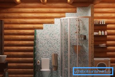 The finished cabin and the The finished cabin and the