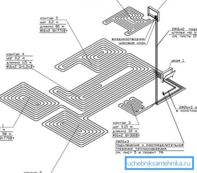 A finished project with an indication of pipe laying methods, their diameter and length, which allows you to get a general idea of the cost of the whole house or apartment A finished project with an indication of pipe laying methods, their diameter and length, which allows you to get a general idea of the cost of the whole house or apartment