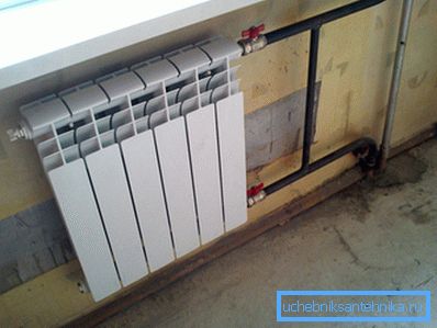 Ready heating radiator complete with installed bypass and valves. Ready heating radiator complete with installed bypass and valves.