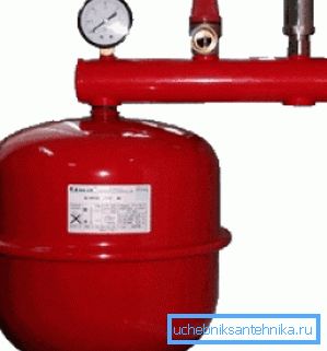 The security group for autonomous heating includes an expansion tank, a safety valve, a pressure gauge and an automatic air vent. The security group for autonomous heating includes an expansion tank, a safety valve, a pressure gauge and an automatic air vent.