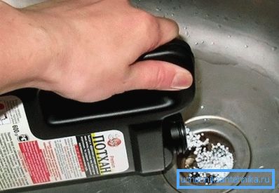 Chemicals to eliminate blockages Chemicals to eliminate blockages