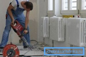 Do you want to hide the pipes that fit the radiators, make the grooves in the basement and hide them under the flooring - as a variant of the budget Do you want to hide the pipes that fit the radiators, make the grooves in the basement and hide them under the flooring - as a variant of the budget