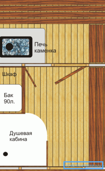Ideal if a bath shower is designed before the building is built. Ideal if a bath shower is designed before the building is built.