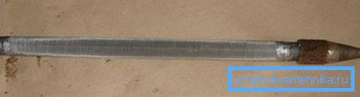 Needle for the Abyssinian well with a filter. Needle for the Abyssinian well with a filter.
