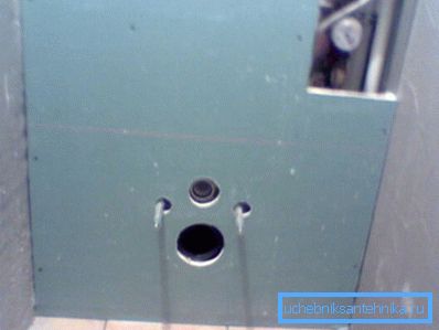 The installation must be closed by drywall, leaving the technological holes. The installation must be closed by drywall, leaving the technological holes.