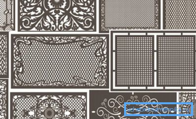 Using MDF panels allows you to give the lattice an unusual appearance.