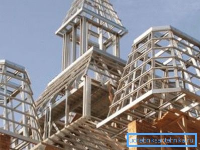 Using profiles of various configurations in temple construction