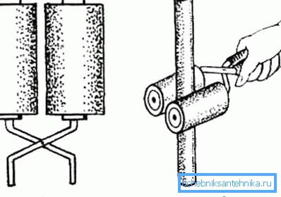 Using a special roller, you can significantly ease your work and shorten its duration. Using a special roller, you can significantly ease your work and shorten its duration.