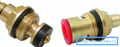 Two types of crane boxes are used - a worm with a rubber gasket and ceramic Two types of crane boxes are used - a worm with a rubber gasket and ceramic