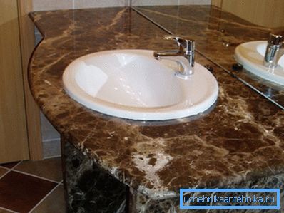 The product is made of marble.