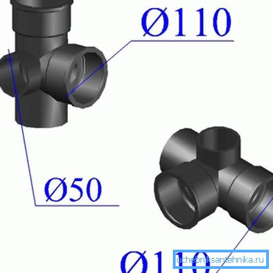 Product with taps in different planes and different diameters Product with taps in different planes and different diameters