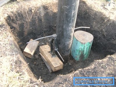 Making a pit to create a well Making a pit to create a well