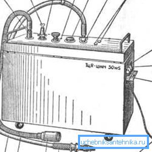 Image of apparatus for creating an underwater shower-massage Image of apparatus for creating an underwater shower-massage