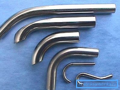 Curved metal pipes Curved metal pipes