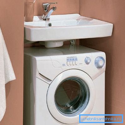 How can a washing machine be installed under the sink in the bathroom How can a washing machine be installed under the sink in the bathroom