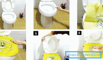 How does the film for cleaning the toilet How does the film for cleaning the toilet